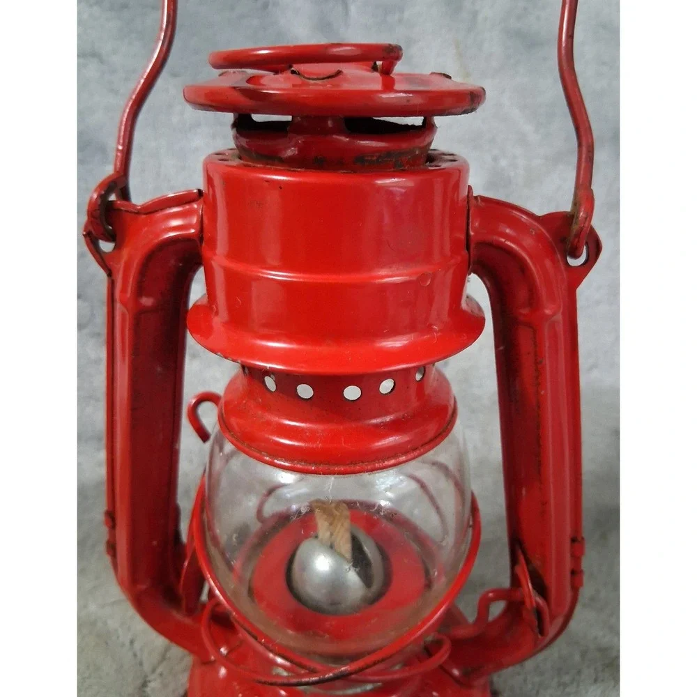 Vintage Winged Wheel No 350 Red Kerosene Lantern Japan Unused‎ Skater Mini Lamp